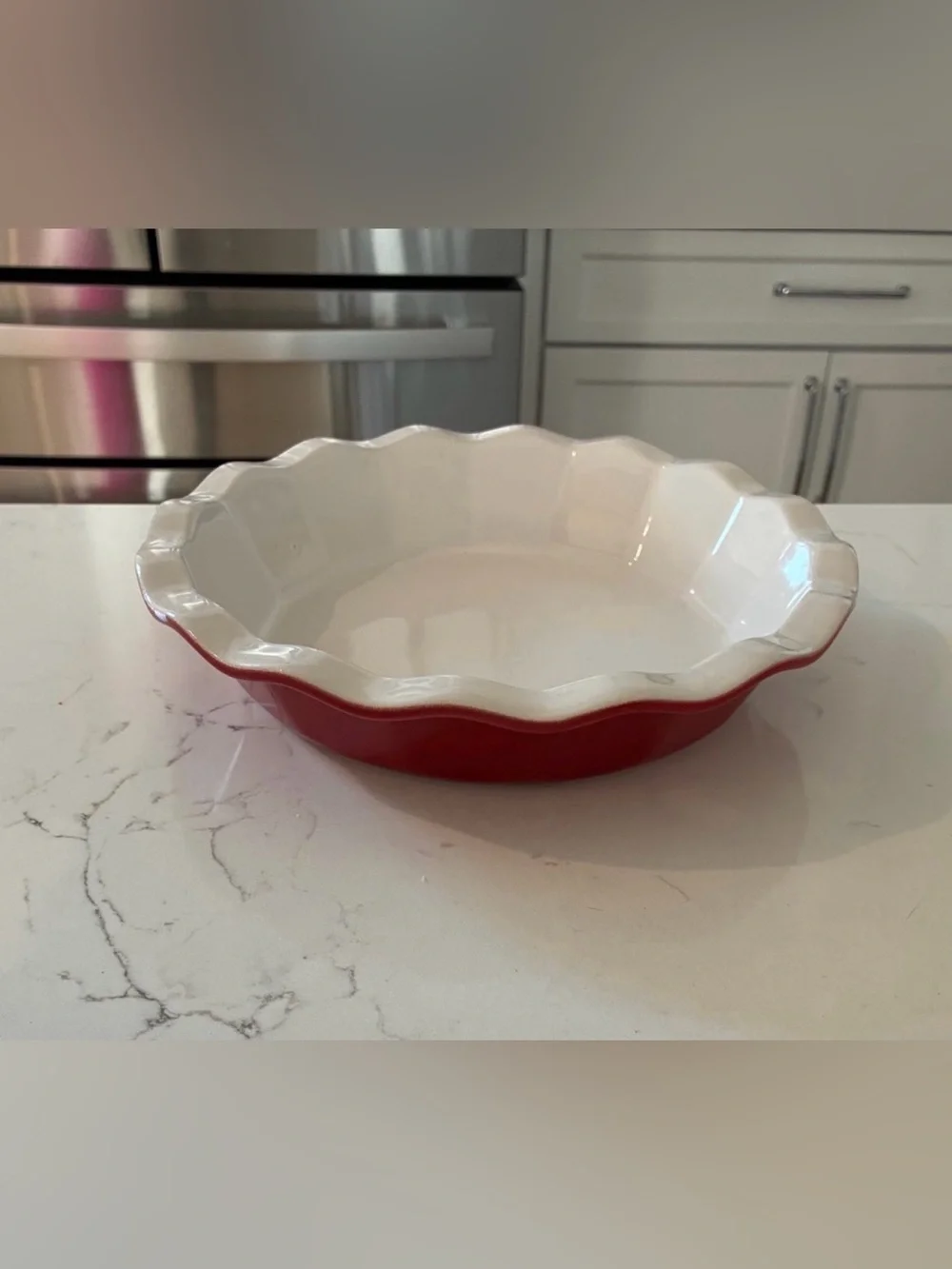 Emile Henry France Williams-Sonoma Exclusive French Ceramic Ruffled Pie Dish